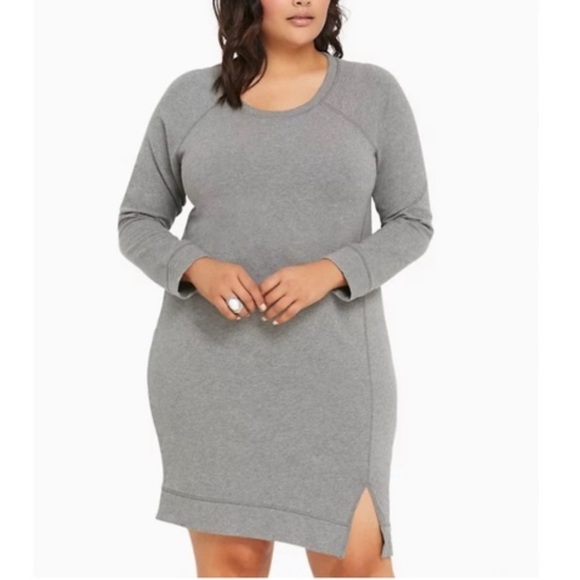 COPY - Grey Sweatshirt Dress - Picture 1 of 3